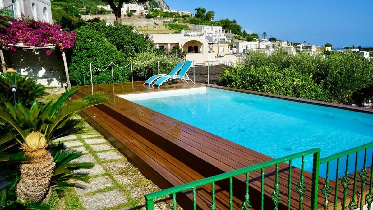 Villa Amalu Capri Piscina E Giardino Extérieur photo